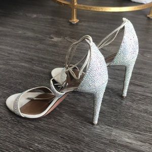 Aquazzura Sparkly High Heel lace up